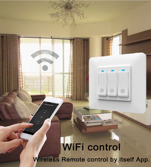 Wifi Smart switch - Shutter & Curtain window-White