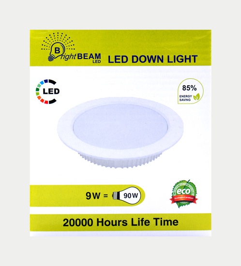 BRIGHT BEAM LED Down light 9w - Warm white