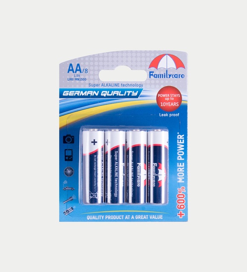 Familycare 1.5v AA Alkaline batteries