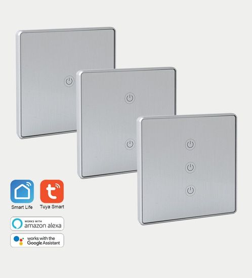 First Dubai WiFi Smart Touch Switch - Silver
