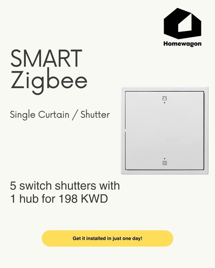 مفتاح ذكي للستائر/الشُّبَّاك بتقنية زيجبي، 86×86 مم، بشاشة لمس زجاجية مع التركيب