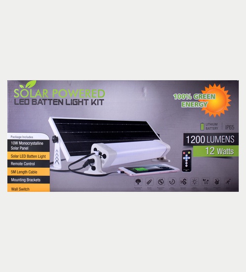 Solar LED 12w Batten light kit