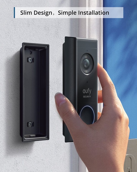 Eufy Main Entrance surveillance Duel Camera with Doorbell - With Installation