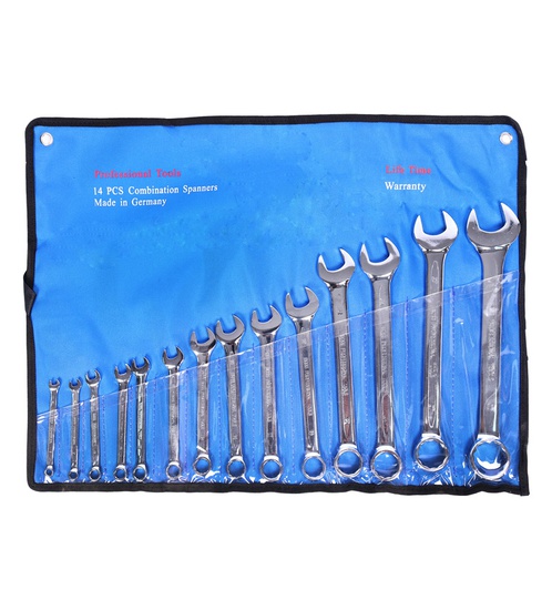 PROFESSIONAL TOOLS 14 pcs Combination spanners