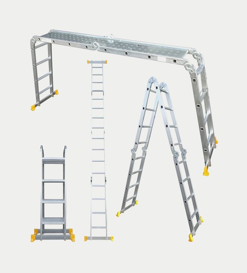 Foldable multi function ladder 12 steps