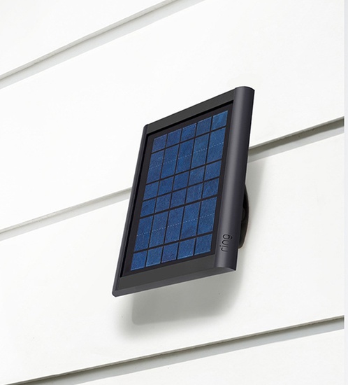 Ring Solar Panel Spolight Battery Stick up - Black