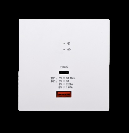 Smart WIFI Wall-Mounted Type A+C Zigbee Coordinator, I7 Series, White