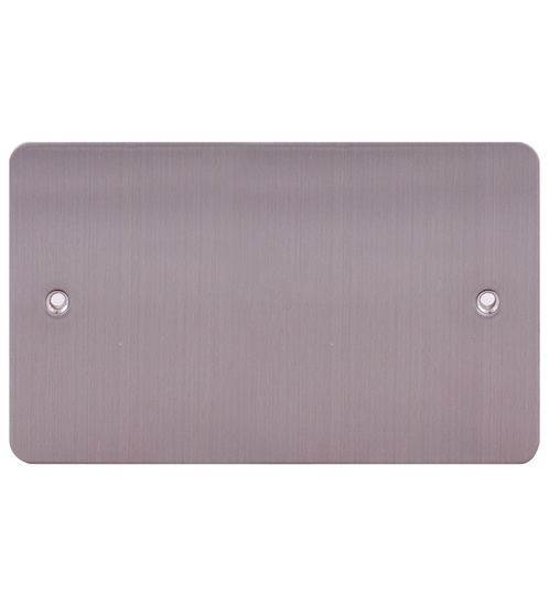 A&T 2 Gang Blank Plate 3mm