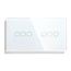 Smart Zigbee Switch 3G+3G 146x86 mm Glass Touch with installation