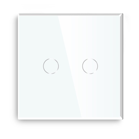 مفتاح ذكي زيجبي 2غ 86×86 مم، بشاشة لمس زجاجية مع التركيب