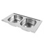 Practic Stainless steel kitchen sink 2 bowl