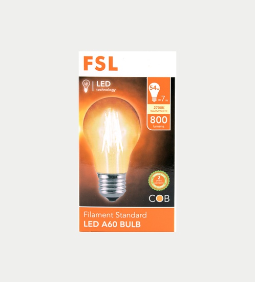 FSL LED 7w Filament bulb - warm white - Dimmable