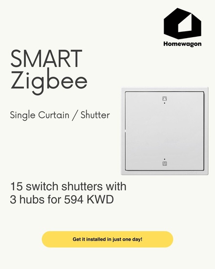 مفتاح ذكي للستائر/الشُّبَّاك بتقنية زيجبي، 86×86 مم، بشاشة لمس زجاجية مع التركيب