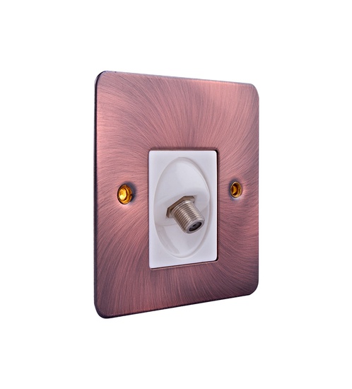 A&T 1 Gang Satelite Socket
