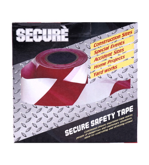 Secure safety tape