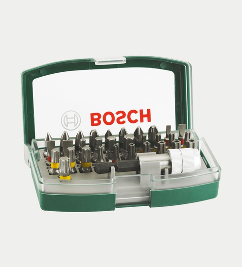 Bosch 32 Piece Screwdriver 25mm Bit Set In Case