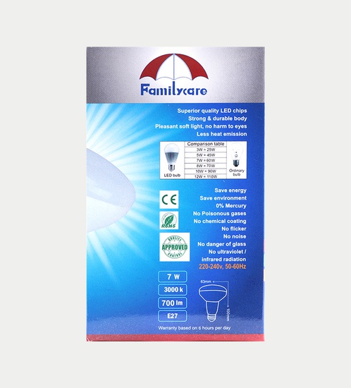Familycare LED 7w Flood Light - Warm Light
