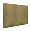 A&T 2Gang Blank Plate 3mm