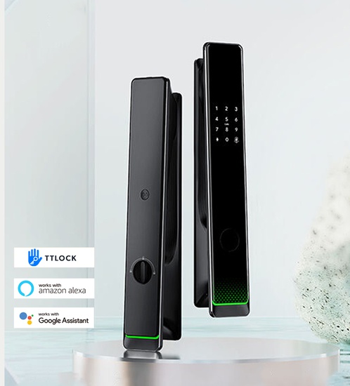 قفل ذكي - ابواب خشب مع التركيب