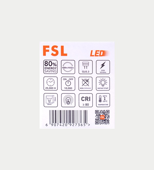 FSL LED 5.5w bulb MR16  - Daylight