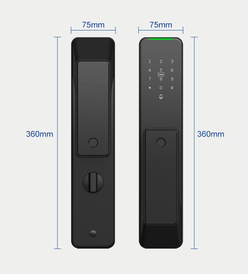 Smart lock for wood, aluminum and metal doors