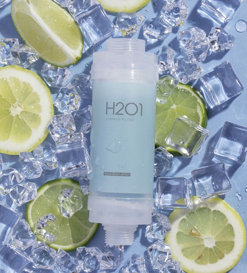 H2O1 Vitamins Shower Filter -Aqua Blue lemon