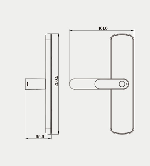 KX03 smart lock for wood, aluminum and metal doors (FDx brand)