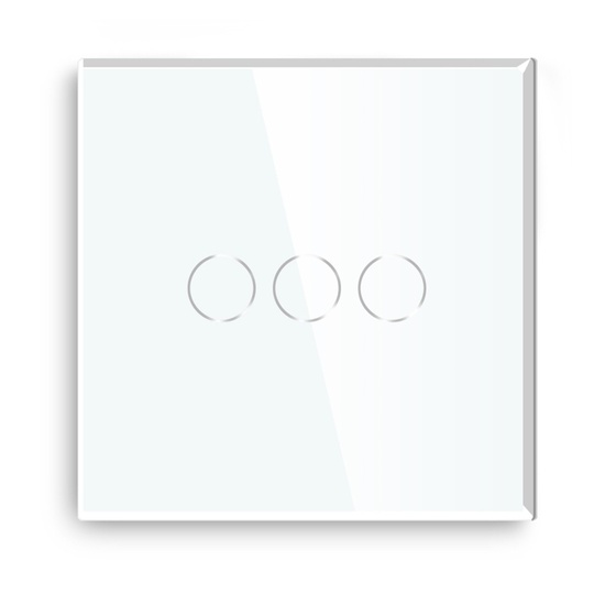Smart Zigbee Switch 3G 86x86 mm Glass Touch with installation