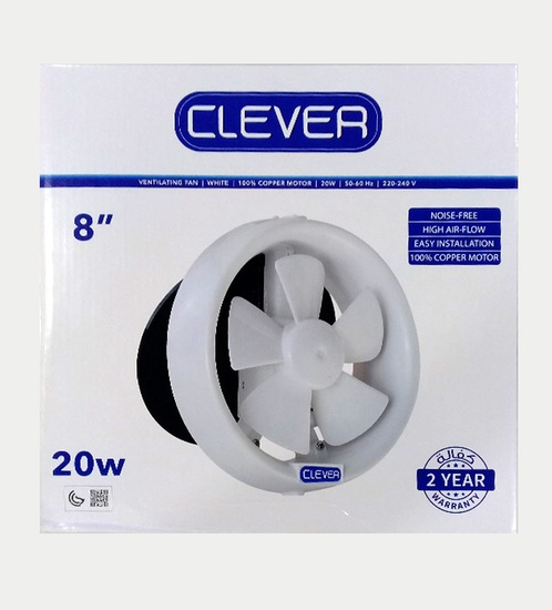 CLEVER Ventilation Fan 8"