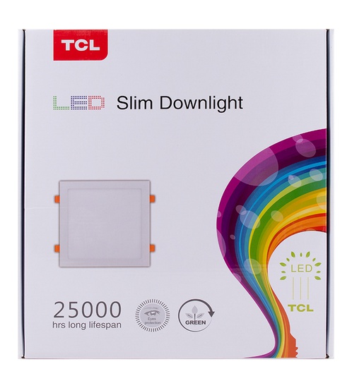 TCL LED 28w Slim Down Light - Square Warm White