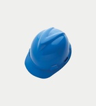 Plastic blue helmet