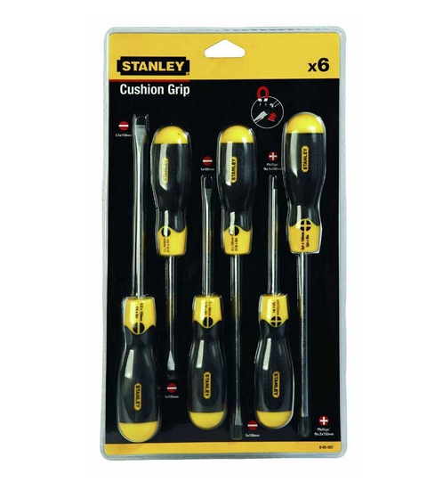 STANLEY  Cushion Grip Flared & Phillips 6pcs