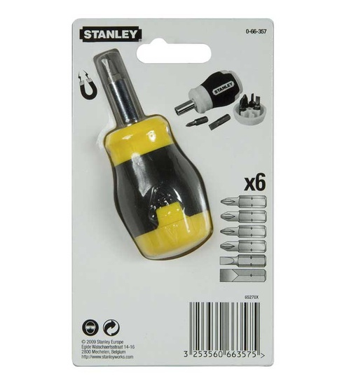 STANLEY Stubby Multi bit Screwdriver
