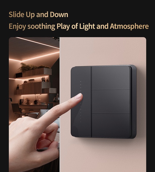 Aqara Wall Switch Z1 Pro 3 Rocker Dimmer black