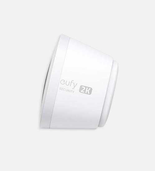 Eufy - 2K Standalone Security Camera-White - with installation