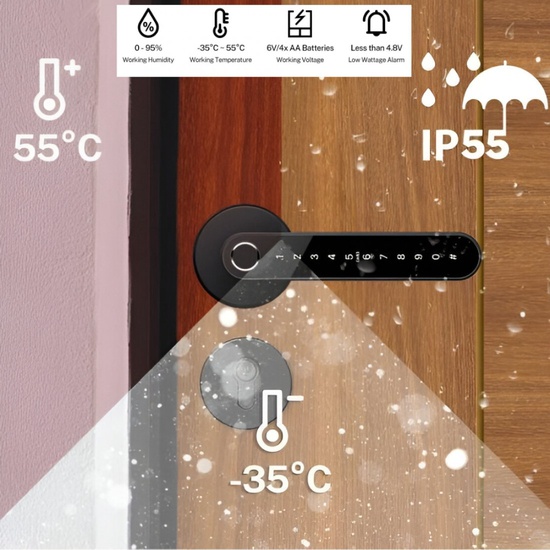 Smart Lock - Wooden Doors With installation