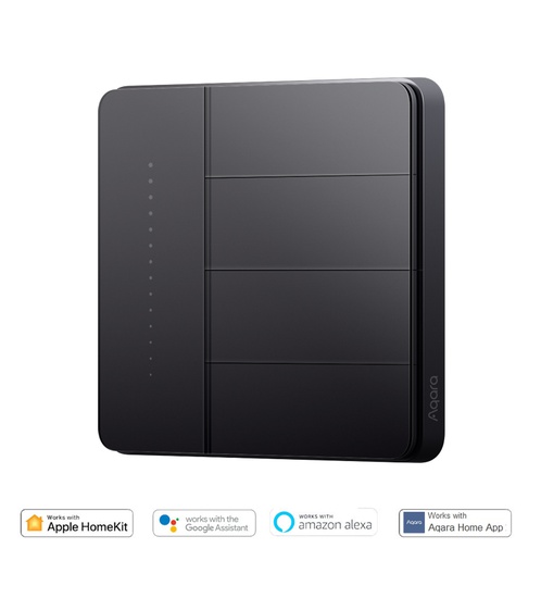 Aqara Wall Switch Z1 Pro 4 Rocker Dimmer Black
